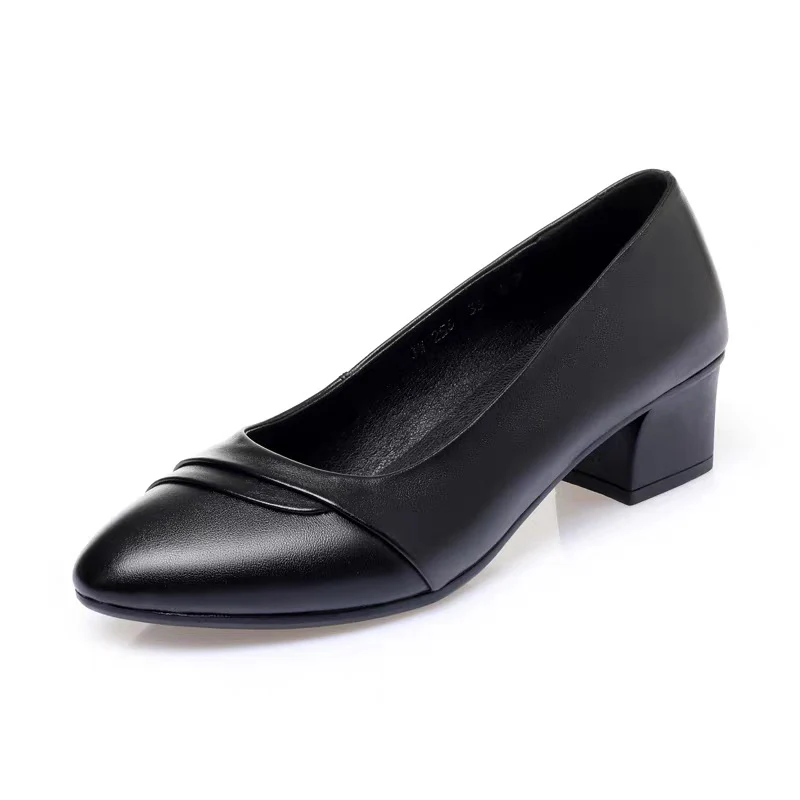 Damen Komfortable Pumps mit elegantem Rüschendesign und bequemem Blockabsatz R&B - Image 4