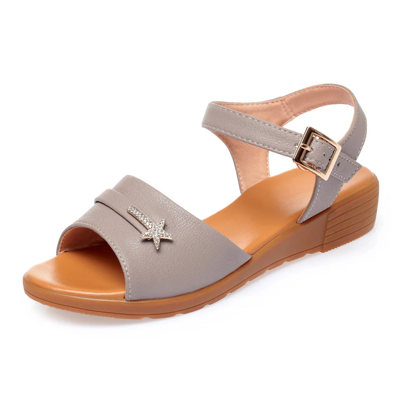 Damen Komfortable Riemchen-Sandaletten mit modischer Schnalle und bequemer Sohle R&B - Image 6