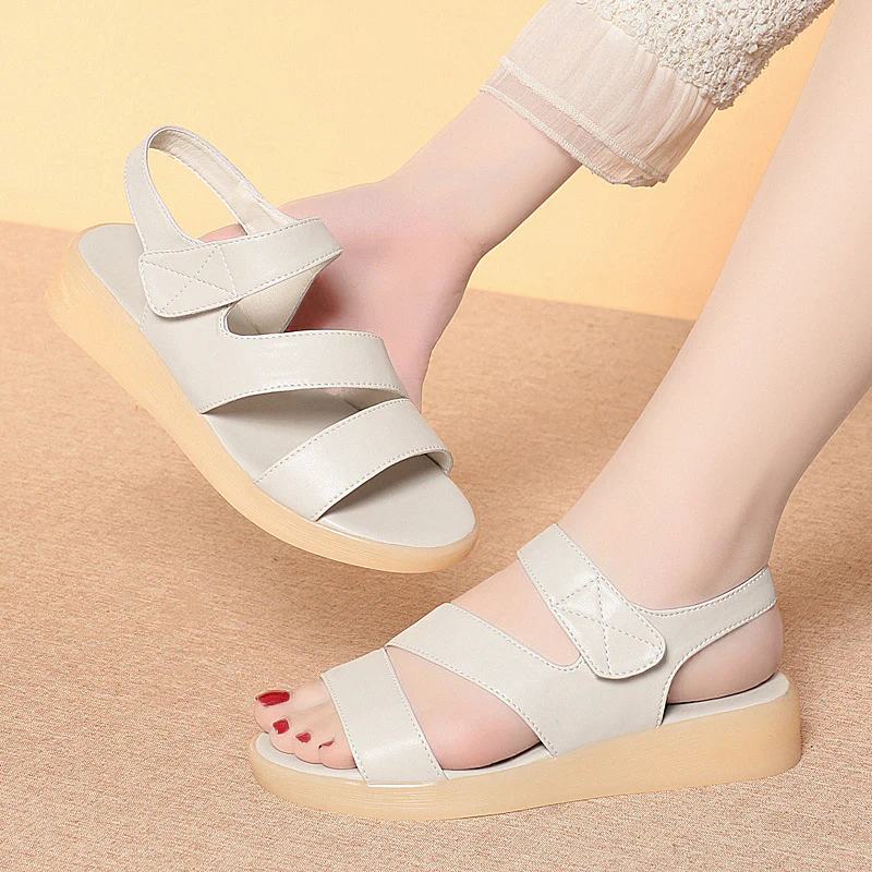 Damen Komfortable Sandalen mit verstellbarem Fesselriemen und dämpfender Sohle R&B - Image 2