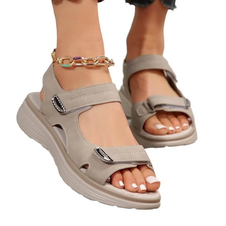 Damen Komfortable Sandalen mit verstellbaren Riemen und ergonomischer Fußbettung R&B - Image 5