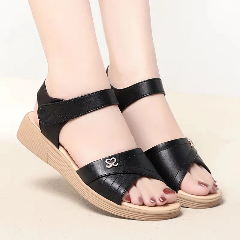 Damen Komfortable Sandalen mit verstellbaren Riemen und ergonomischer Sohle R&B - Image 2