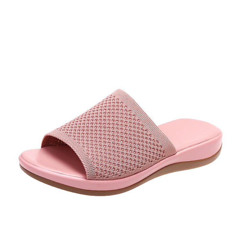 Damen Bequeme Slipper-Sandalen mit atmungsaktivem Gewebe R&B - Image 10