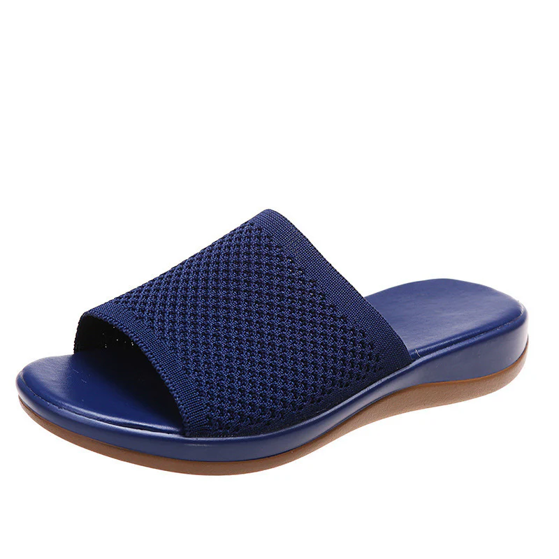 Damen Bequeme Slipper-Sandalen mit atmungsaktivem Gewebe R&B - Image 6