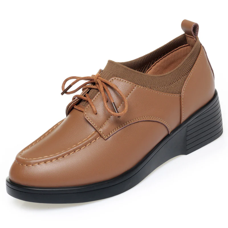 Damen Komfortable Schnürschuhe mit elegantem Blockabsatz und atmungsaktiver Oberflächenstruktur R&B - Image 6