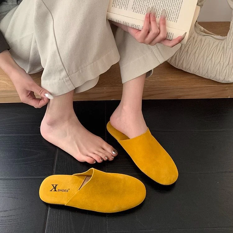 Damen Komfortable Slipper aus hochwertigem Wildleder R&B - Image 3