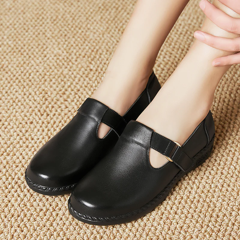 Damen Komfortable Slipper mit modischer Schnallenverzierung und anatomischem Fußbett R&B - Image 4