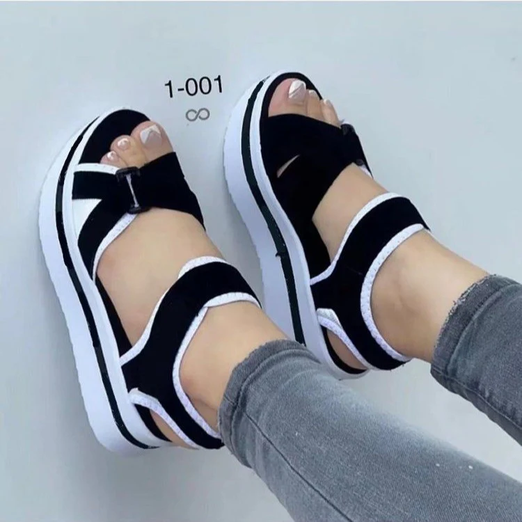 Damen Komfortable Sommer-Sandalen mit verstellbaren Riemen und ergonomischem Fußbett R&B - Image 2