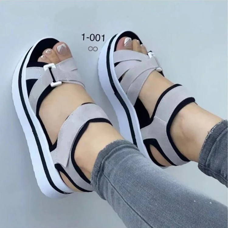 Damen Komfortable Sommer-Sandalen mit verstellbaren Riemen und ergonomischem Fußbett R&B - Image 4
