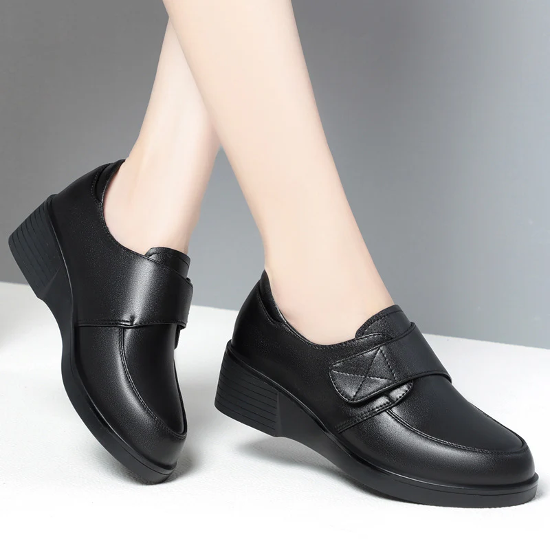 Damen Komfortable und elegante Schnürschuhe mit verstellbarem Klettverschluss R&B - Image 3
