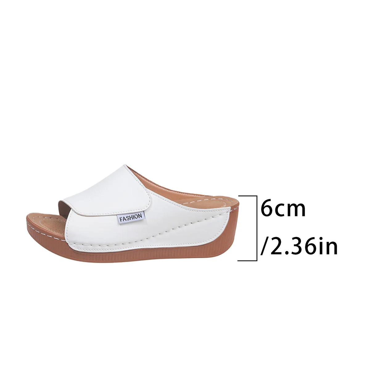 Damen Komfortable Wedge-Pantoletten mit flexibler Sohle und stylischem Riemen R&B - Image 9