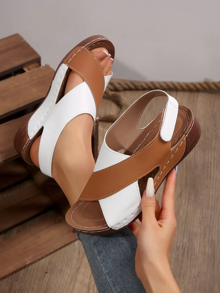 Damen Komfortable Wedge-Sandalen mit atmungsaktiven Riemen und modischem Schnitt R&B - Image 12