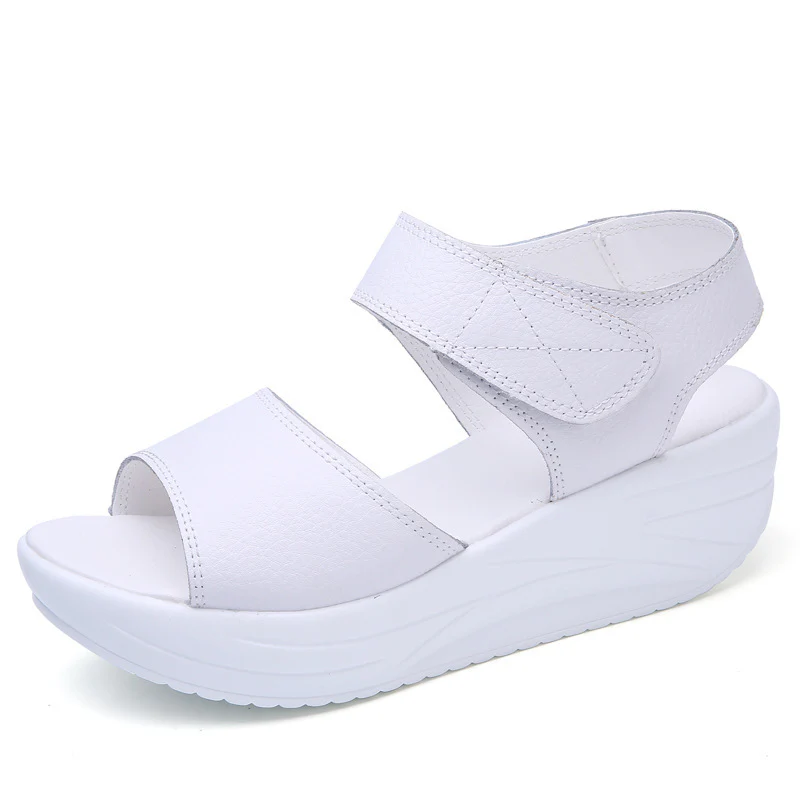 Damen Komfortable Wedge-Sandalen mit verstellbarem Riemen R&B - Image 5