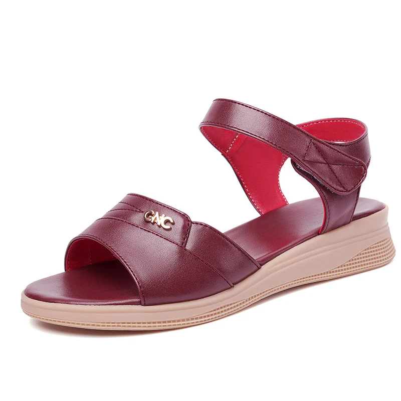Damen Komfortable Wedge-Sandaletten mit verstellbarem Fesselriemen und ergonomischer Sohle R&B - Image 5