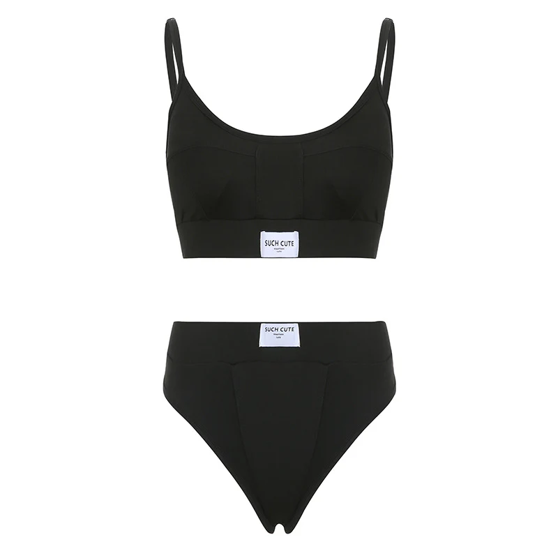 Damen komfortables Sport-BH- und High-Waist-Höschen-Set Heidi-Mode - Image 5
