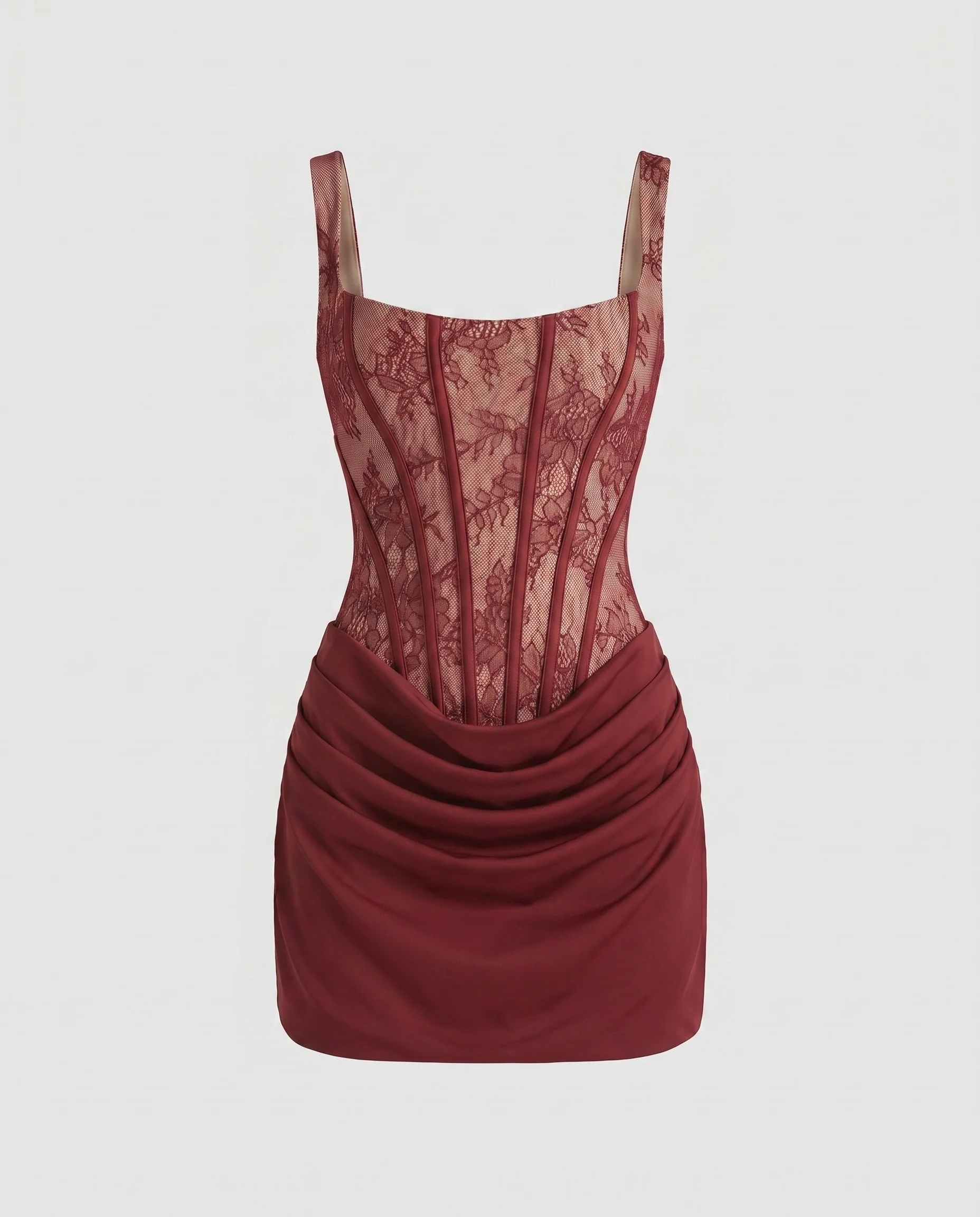 Damen Korsett Minikleid mit raffiniertem Rüschendesign R&B - Image 6