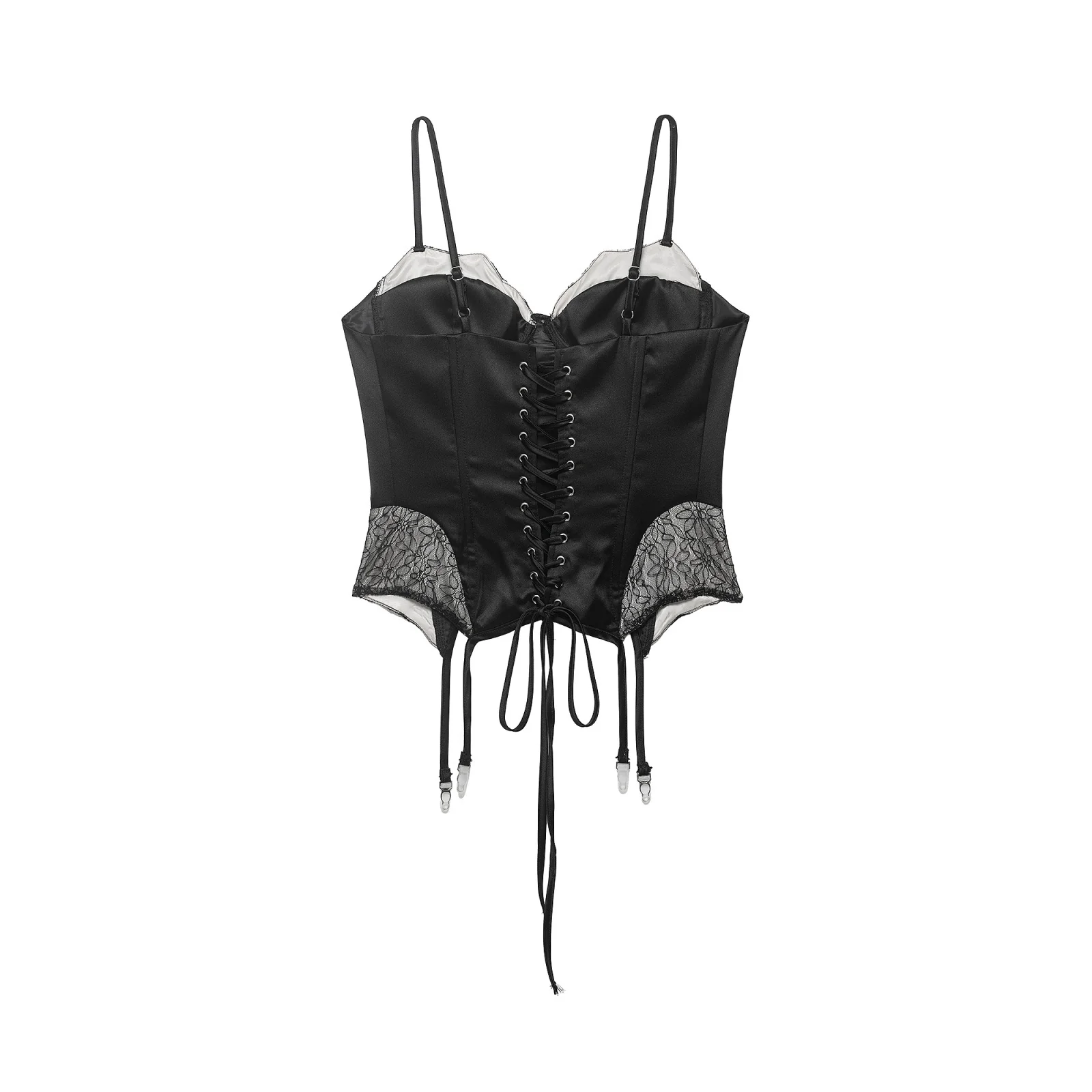 Damen Korsett Top mit zartem Spitzenbesatz und raffiniertem Schnitt R&B - Image 2