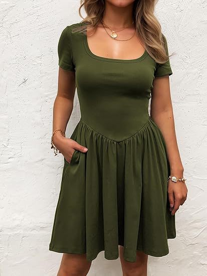 Damen Kurzarm Kleid R&B - Image 6