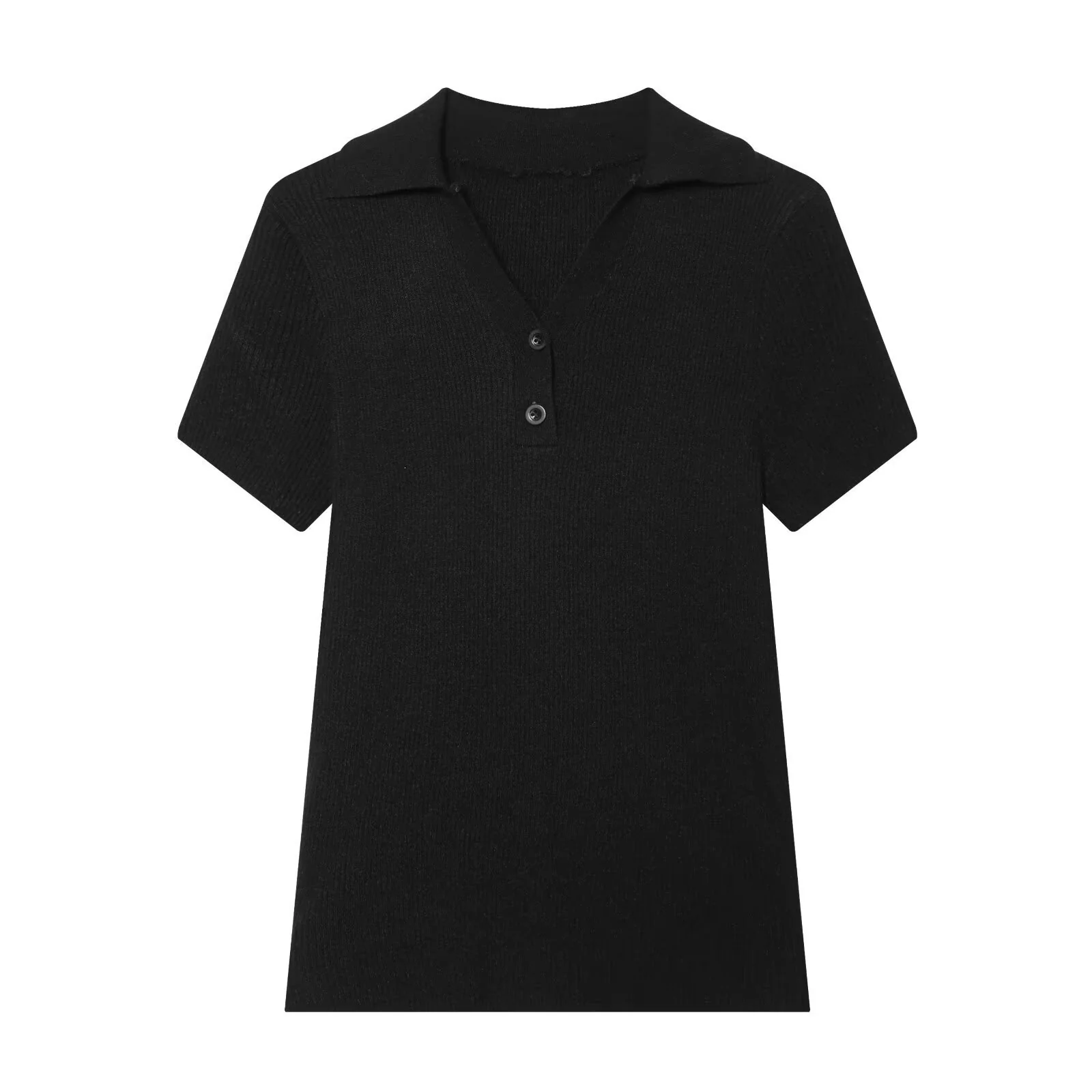Damen kurzärmliges Poloshirt aus weichem Strickstoff R&B - Image 7