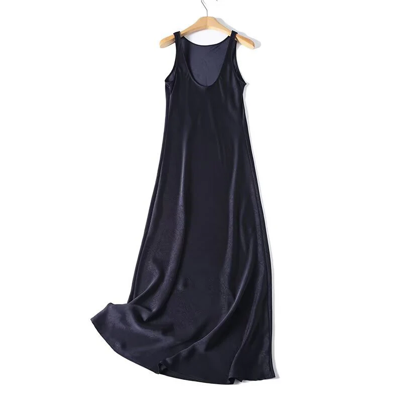 Damen Langes Seidenkleid mit elegantem Rückenausschnitt R&B - Image 5