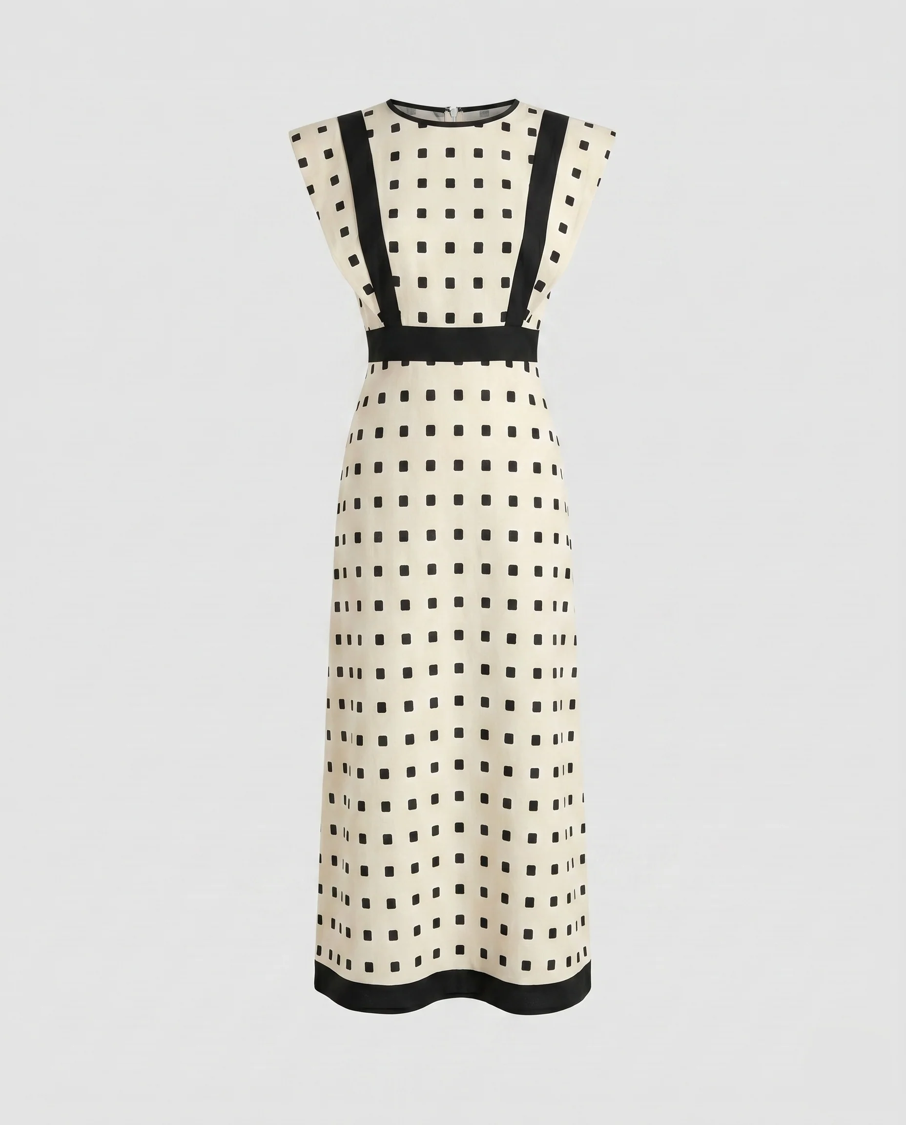Damen Langes Sommerkleid mit raffiniertem Rüschendesign und gestreiftem Muster R&B - Image 6