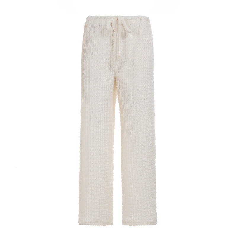 Damen lässige Freizeithose mit elastischem Bund und luftiger Struktur Heidi-Mode - Image 7