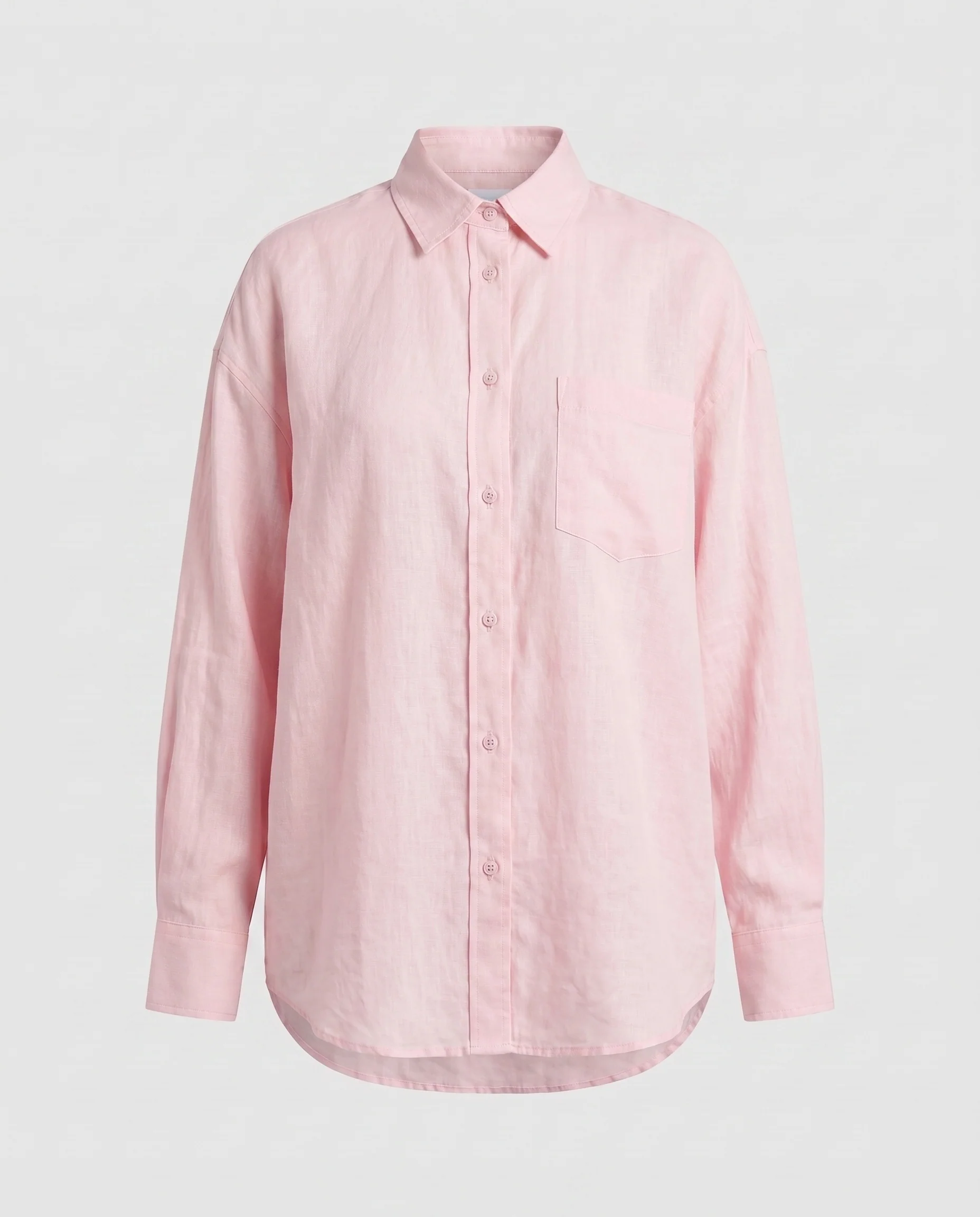Damen lässige Leinenbluse mit oversize Schnitt und eleganten Raffungen - Image 9