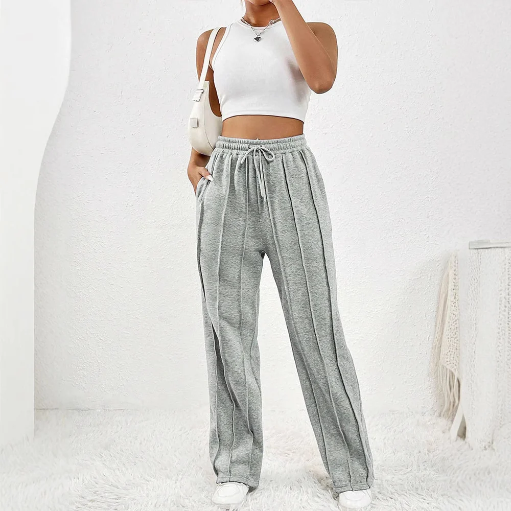 Damen lässige Plissee-Hose mit elastischem Bund R&B - Image 2