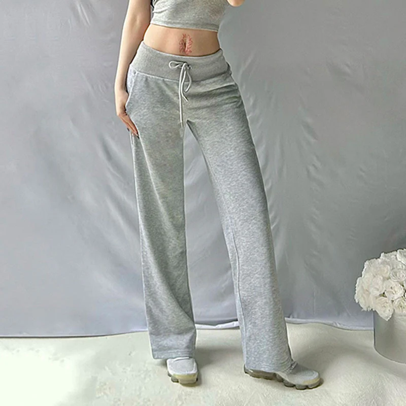 Damen lässige Relax-Hosen mit elastischem Bund und Bindegürtel R&B - Image 4