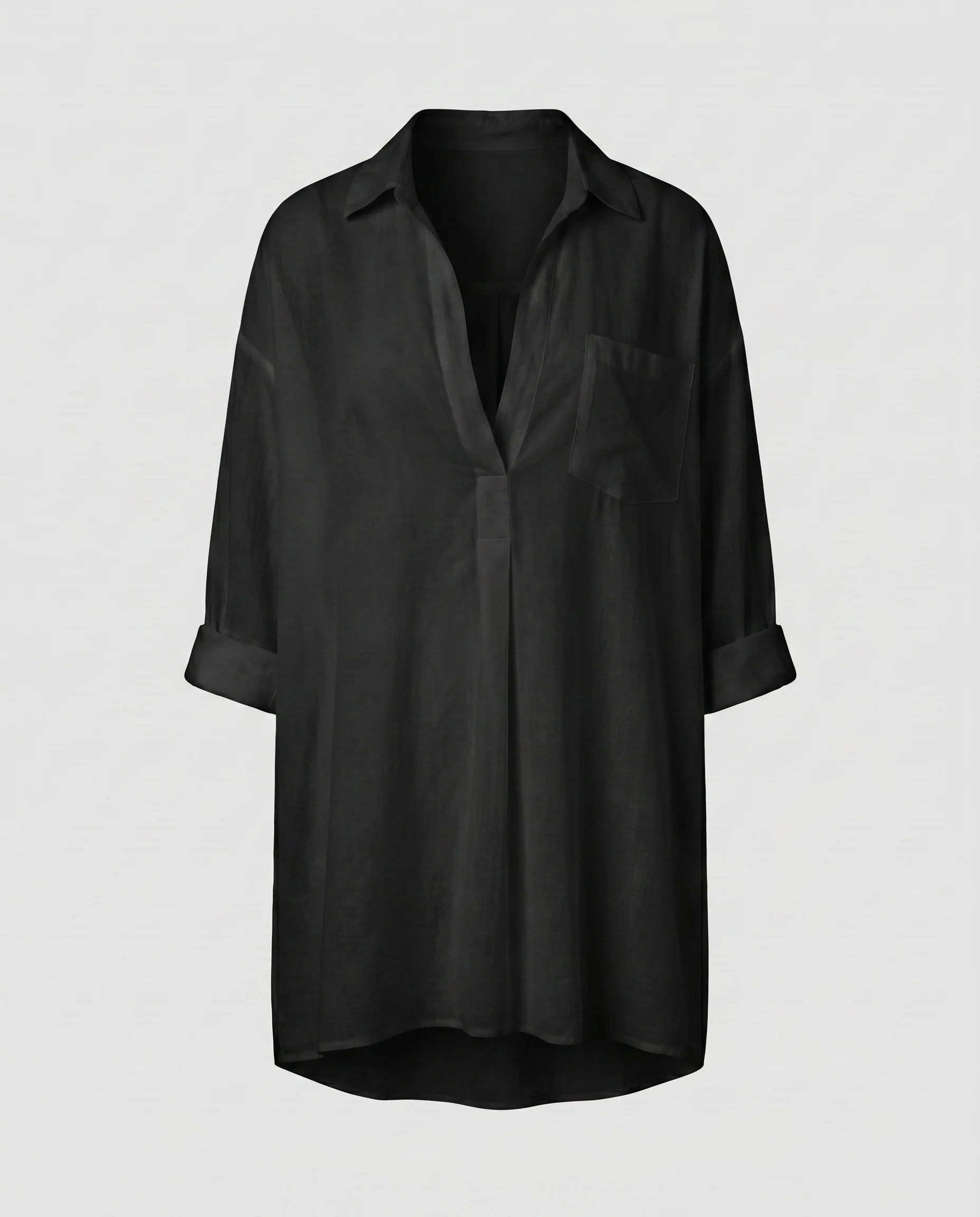 Damen lässige Strandbluse aus leichtem Gewebe Heidi Mode - Image 6