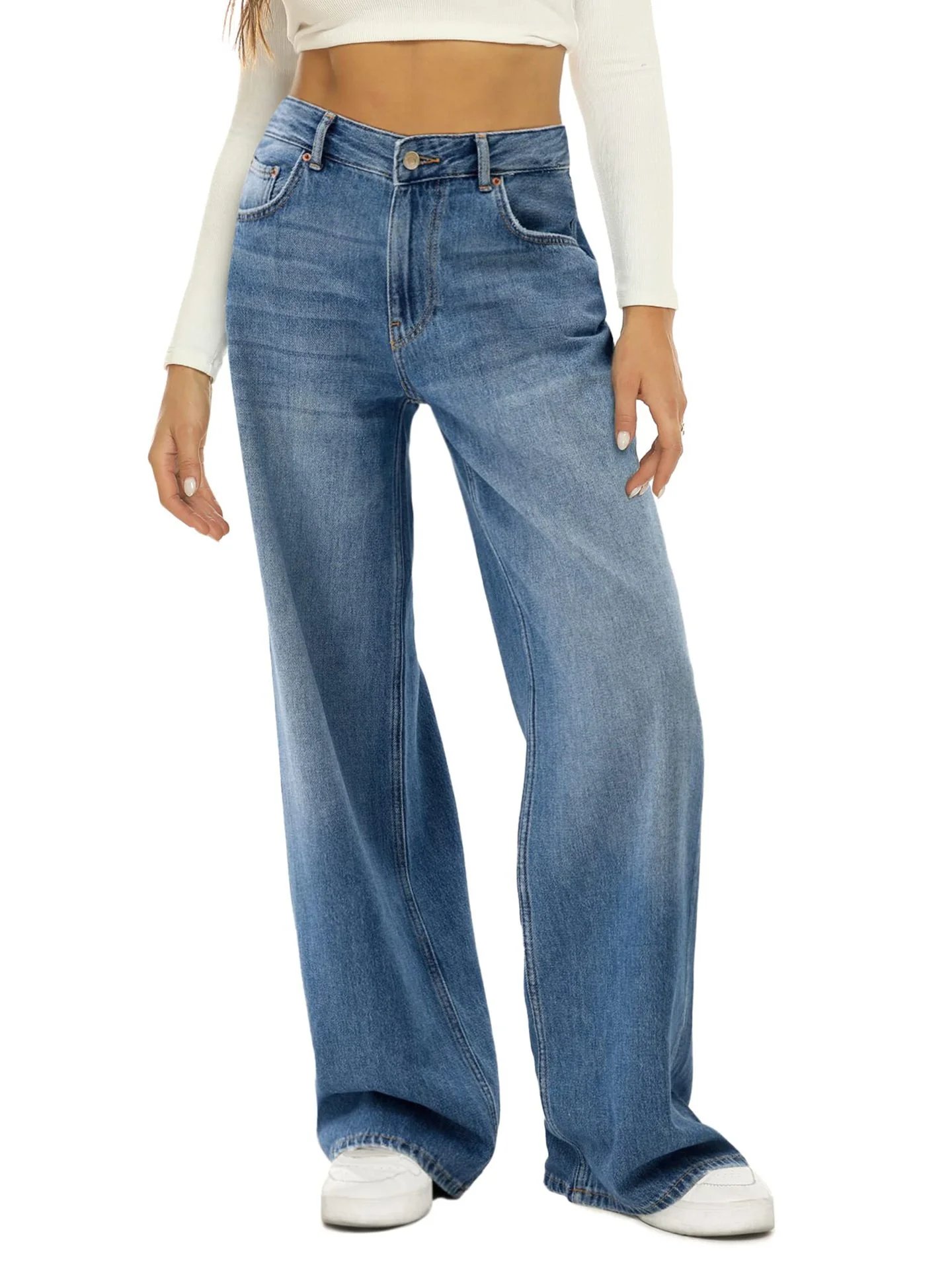 Damen lässige weite Jeans im urbanen Stil R&B - Image 6