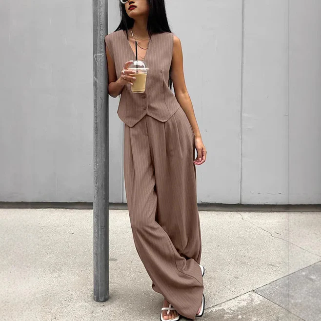 Damen lässiger Jumpsuit mit elegantem Blazer R&B