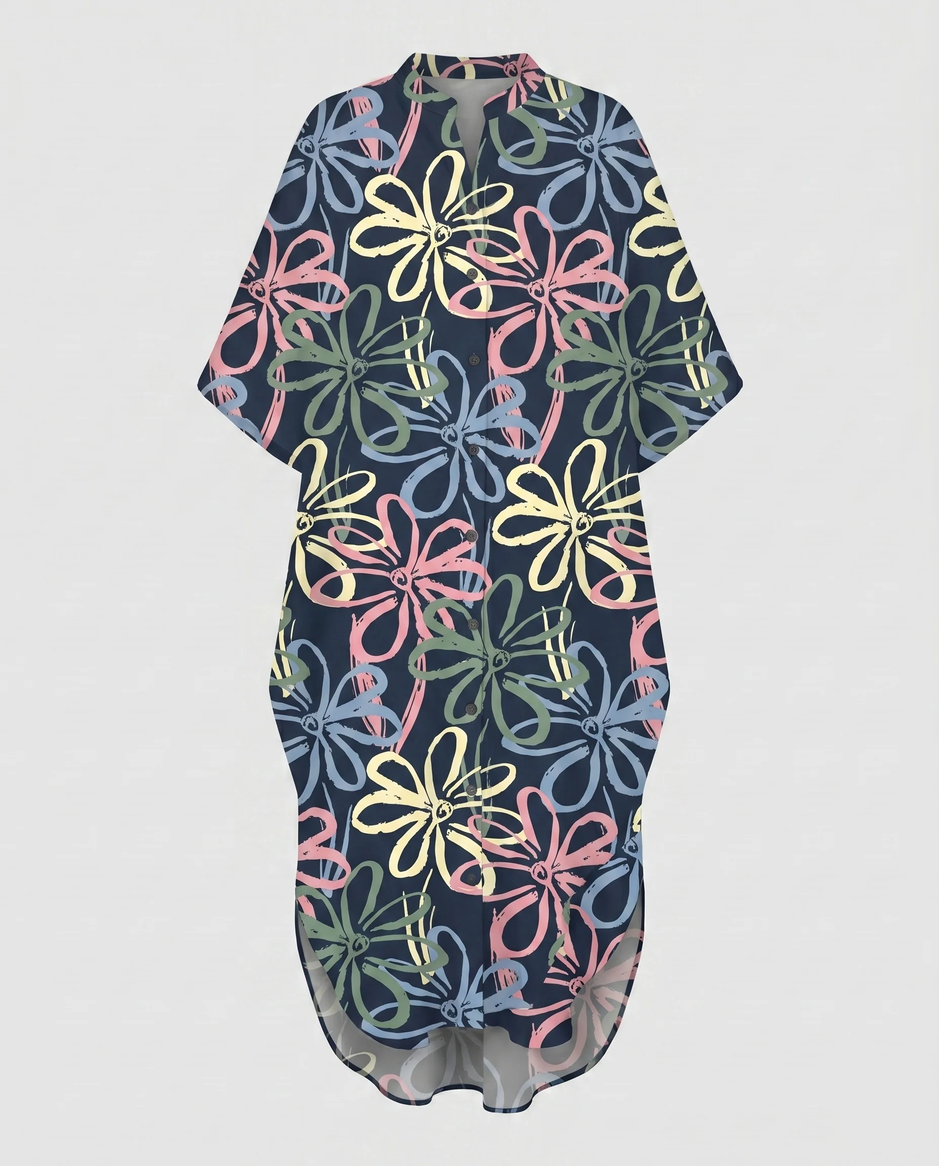 Damen lässiger Maxi-Kaftan mit auffälligem Sternenmuster Heidi Mode - Image 5
