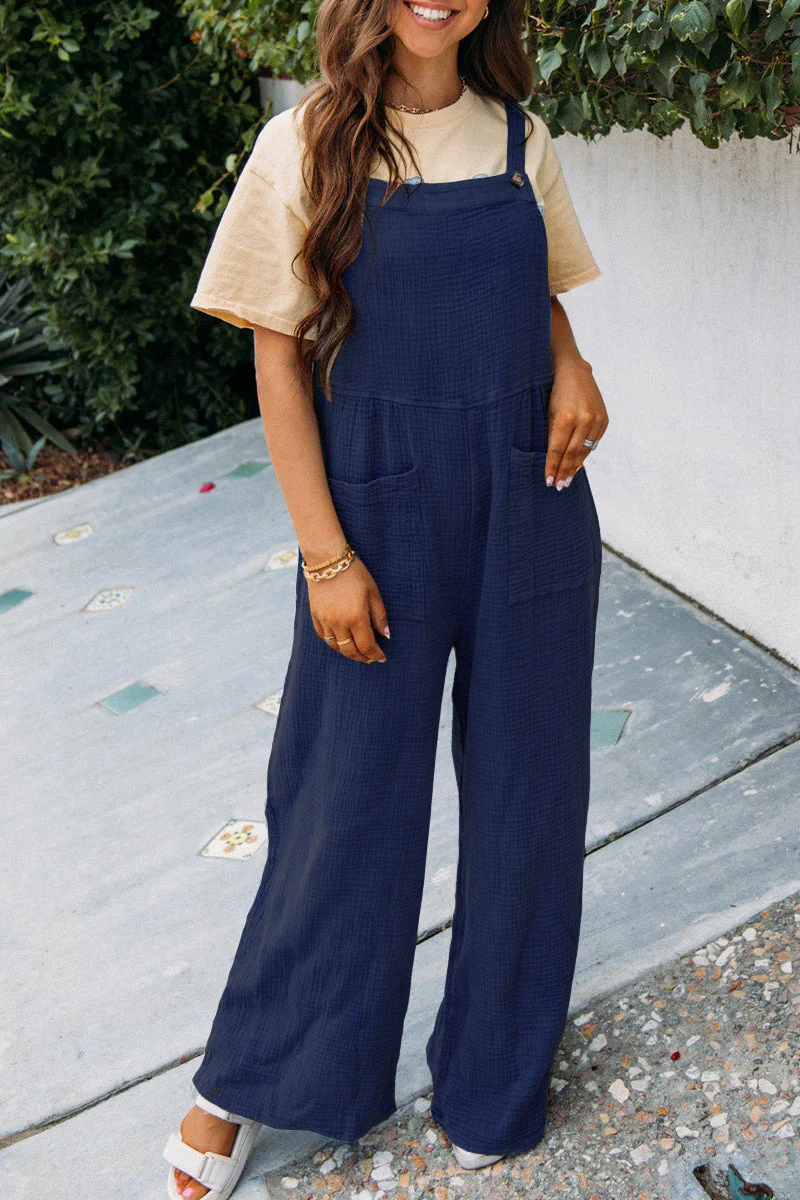 Damen lässiger Overall mit praktischen Taschen und verstellbaren Trägern R&B - Image 9