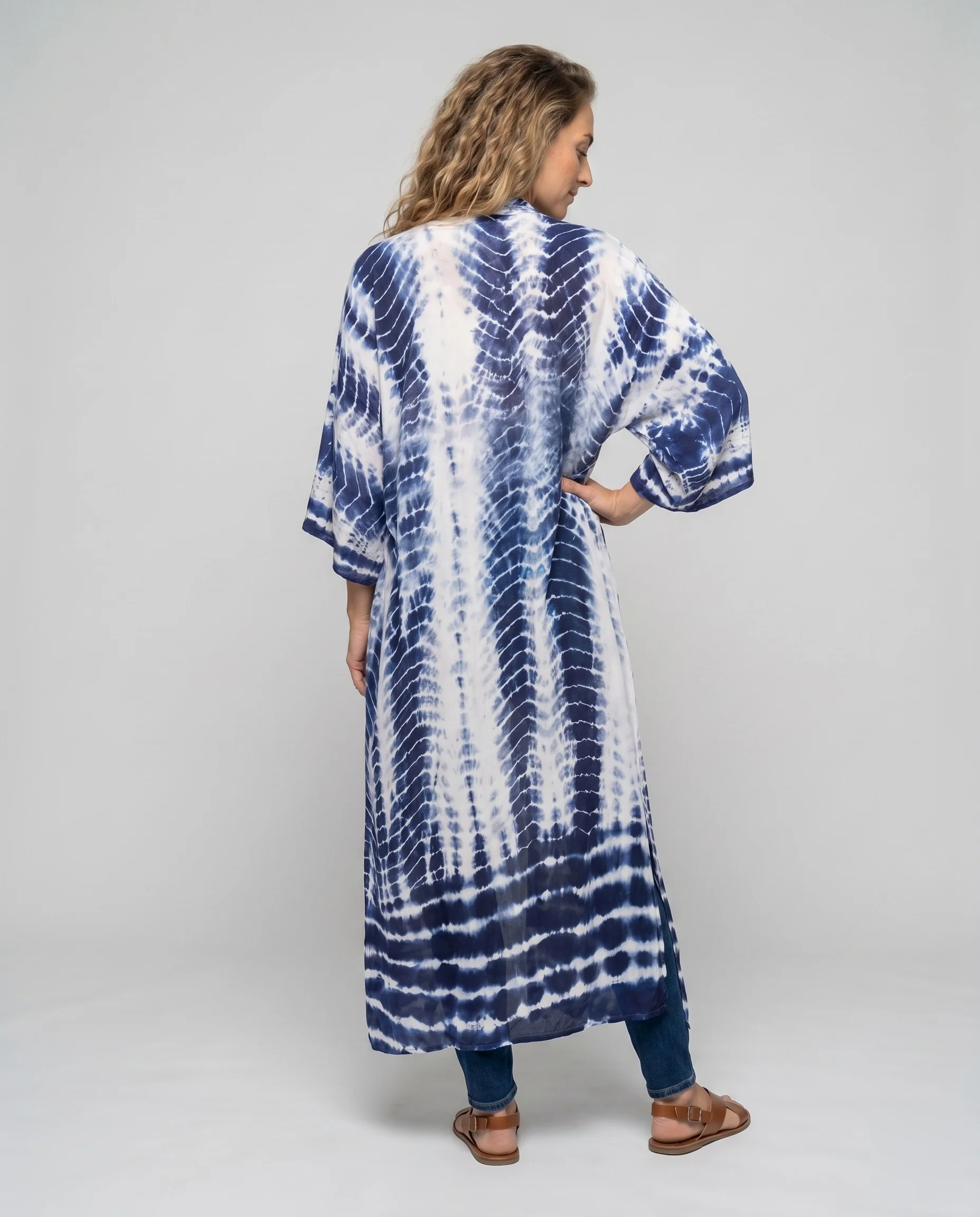 Damen lässiger Strandmantel mit weitem Schnitt Heidi Mode - Image 3