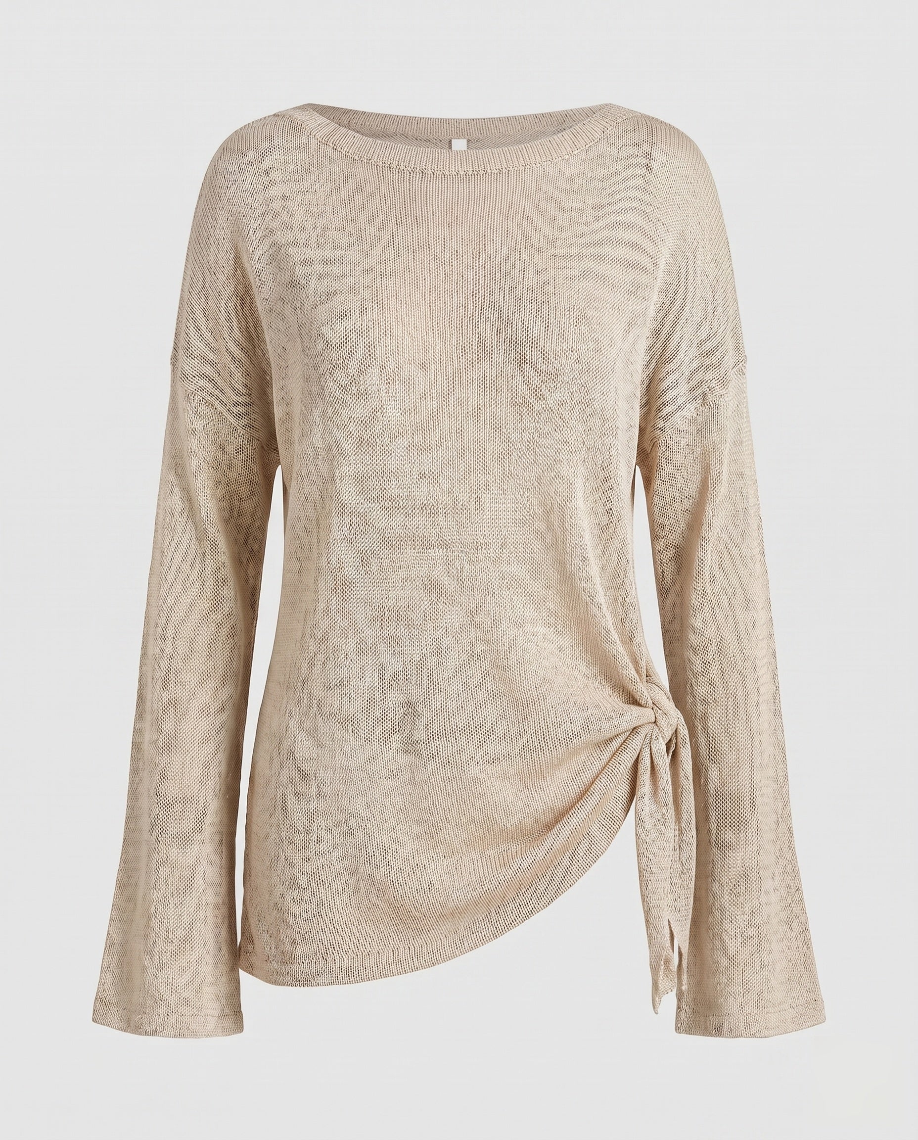 Damen lässiger Strandpullover mit innovativem Knotendesign Heidi Mode - Image 7