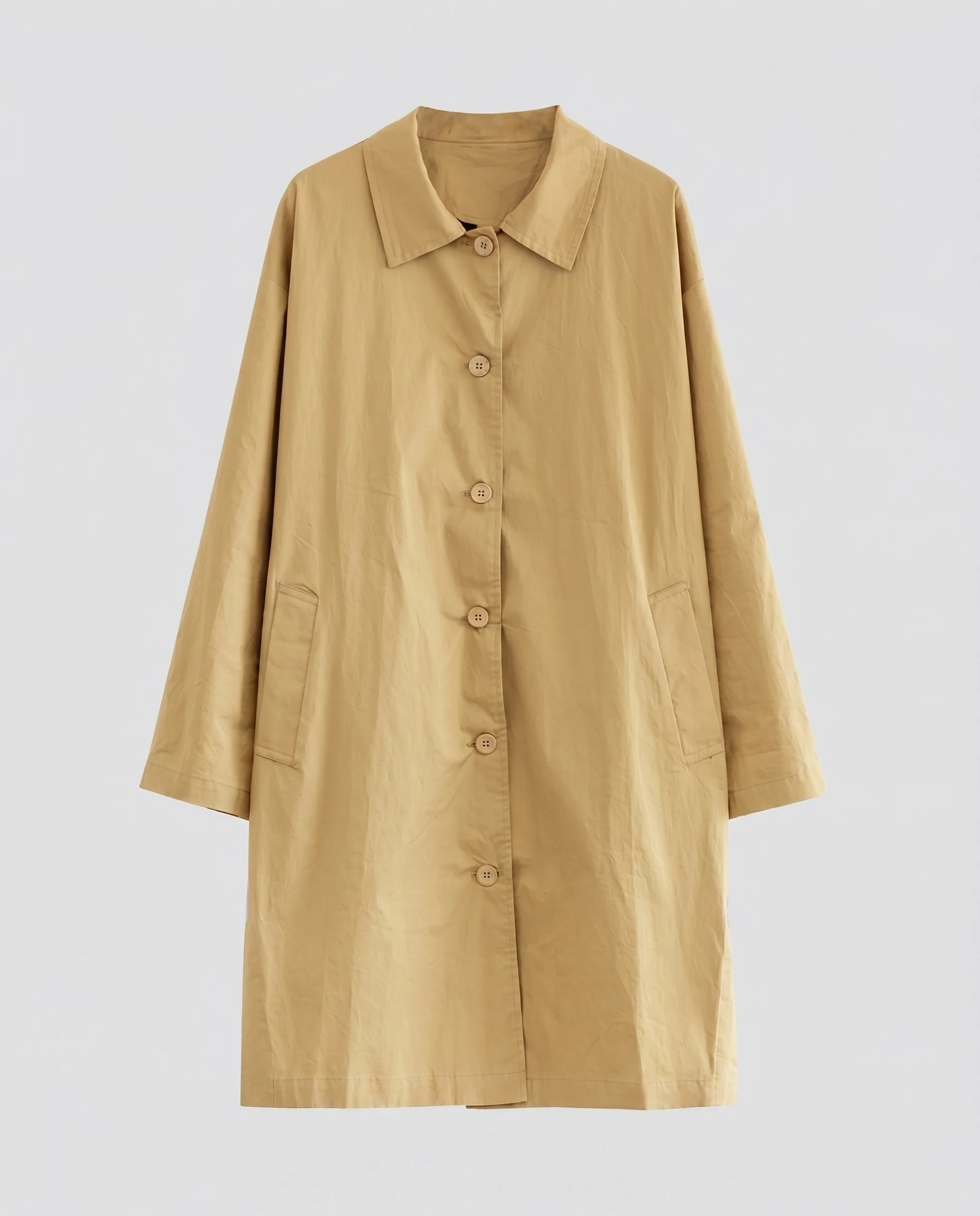 Damen lässiger Trenchcoat mit praktischen Taschen und elegantem Schnitt - Image 5