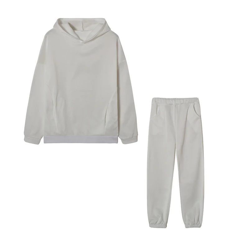 Damen lässiges Hoodie-Set mit elastischer Taillierung und praktischen Taschen R&B - Image 4
