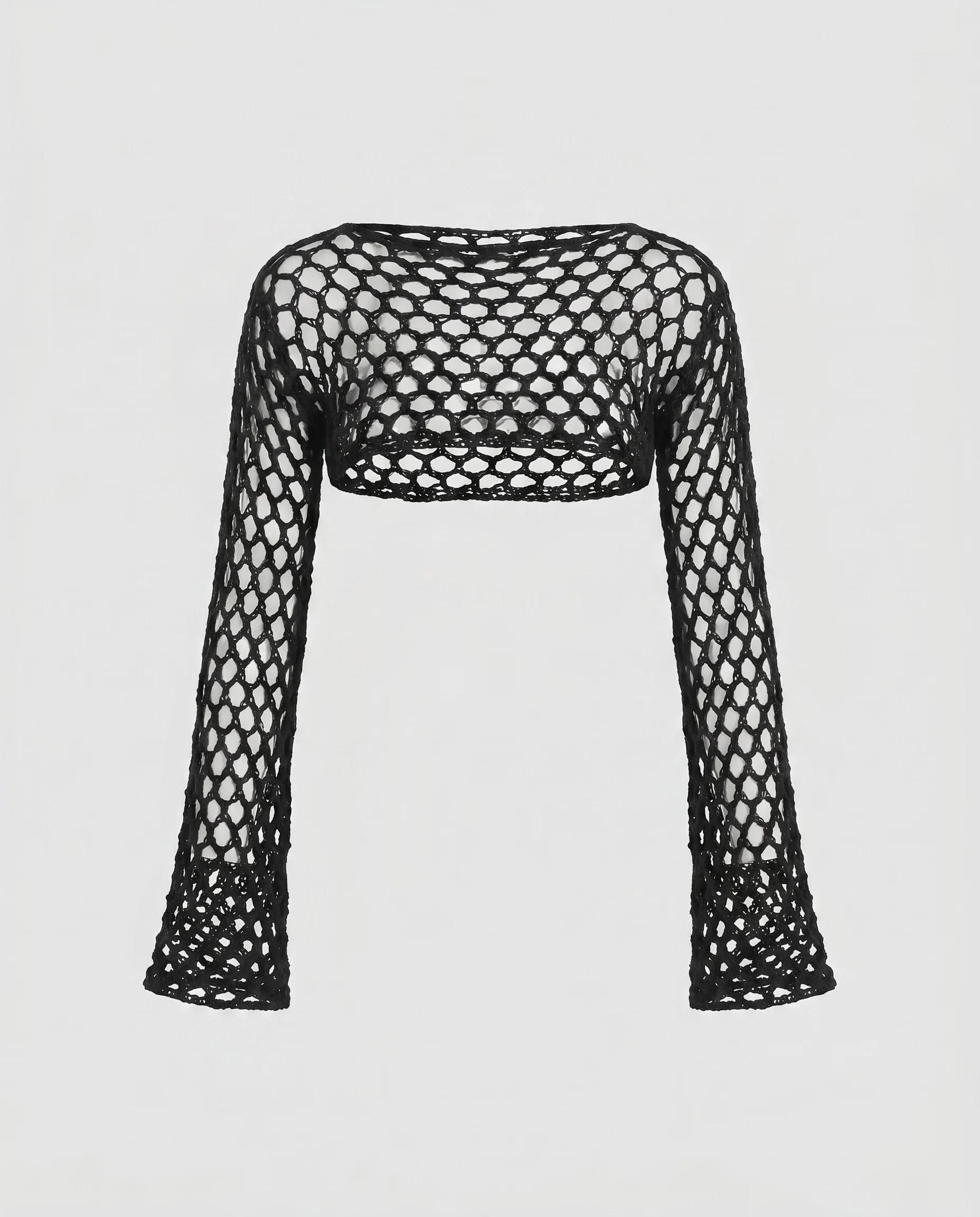 Damen lässiges Netzoberteil mit modischen Rüschendetails - Image 3