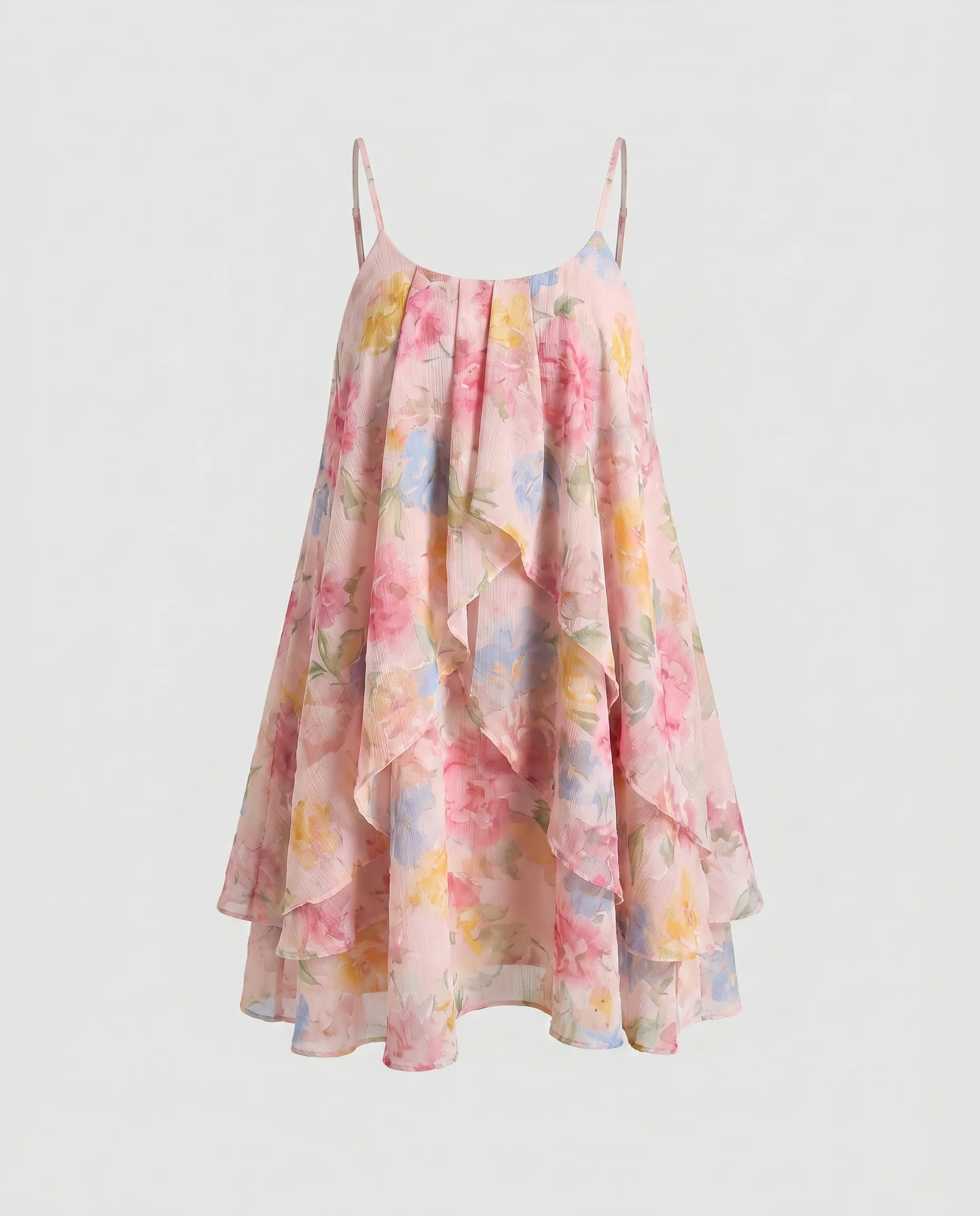 Damen lässiges Sommerkleid mit fließendem Schnitt und Rüschendetails R&B - Image 5