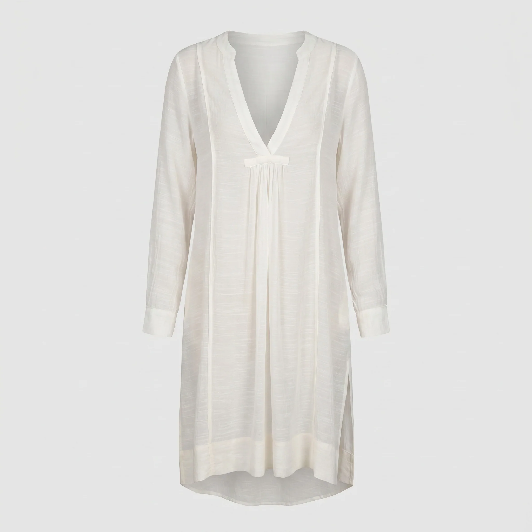 Damen lässiges Strandkleid mit tiefem V-Ausschnitt und Seitenschlitzen Heidi Mode - Image 9