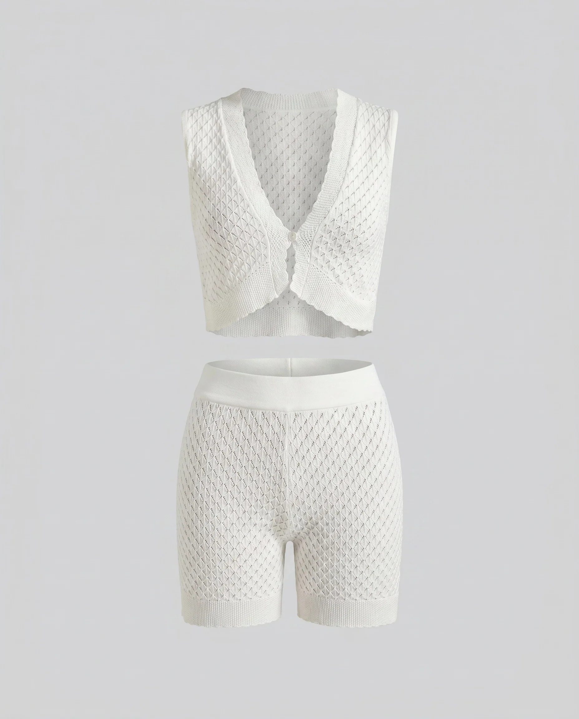 Damen lässiges Strick-Set mit offenen Details - Image 4