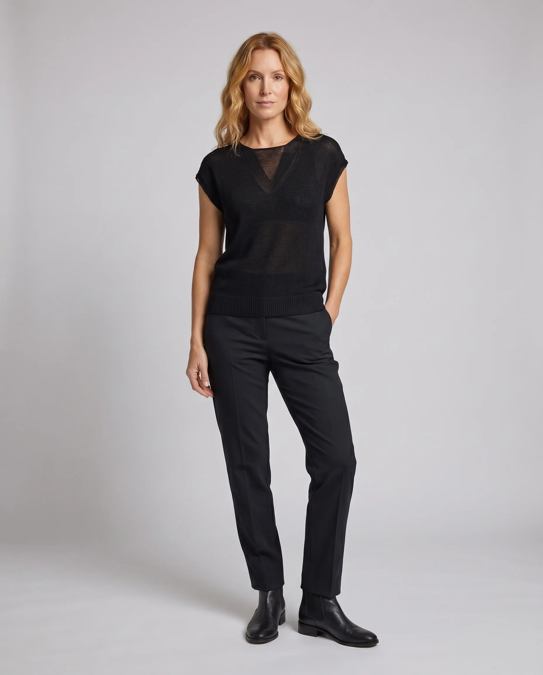 Damen lässiges Strickoberteil mit einzigartigem V-Ausschnitt und kreativem Design