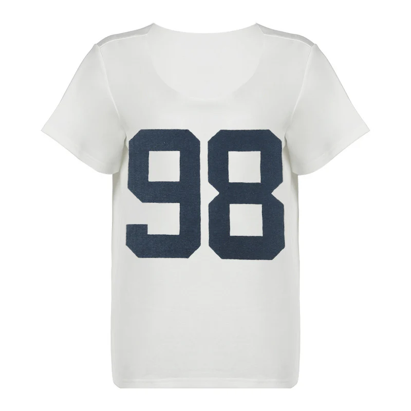 Damen lässiges V-Ausschnitt T-Shirt mit Sportmotiv Heidi-Mode - Image 8