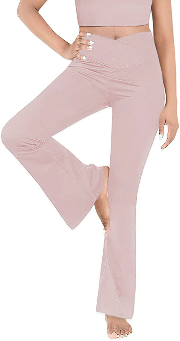 Damen lässige Bootcut-Leggings mit hohem Bund und atmungsaktivem Material R&B - Image 14