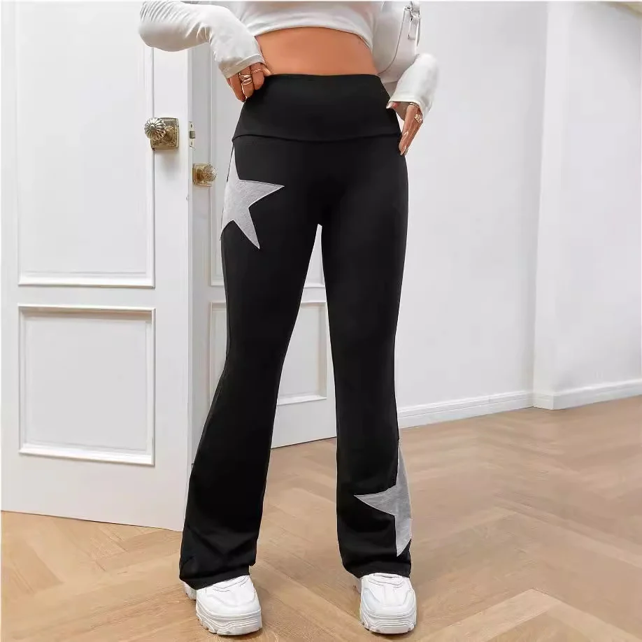 Damen legere Bootcut-Leggings mit Sternen-Motiv R&B - Image 4