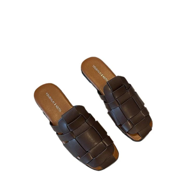 Damen leichte Clogs mit elegantem Flechtmuster und komfortabler Sohle R&B - Image 5