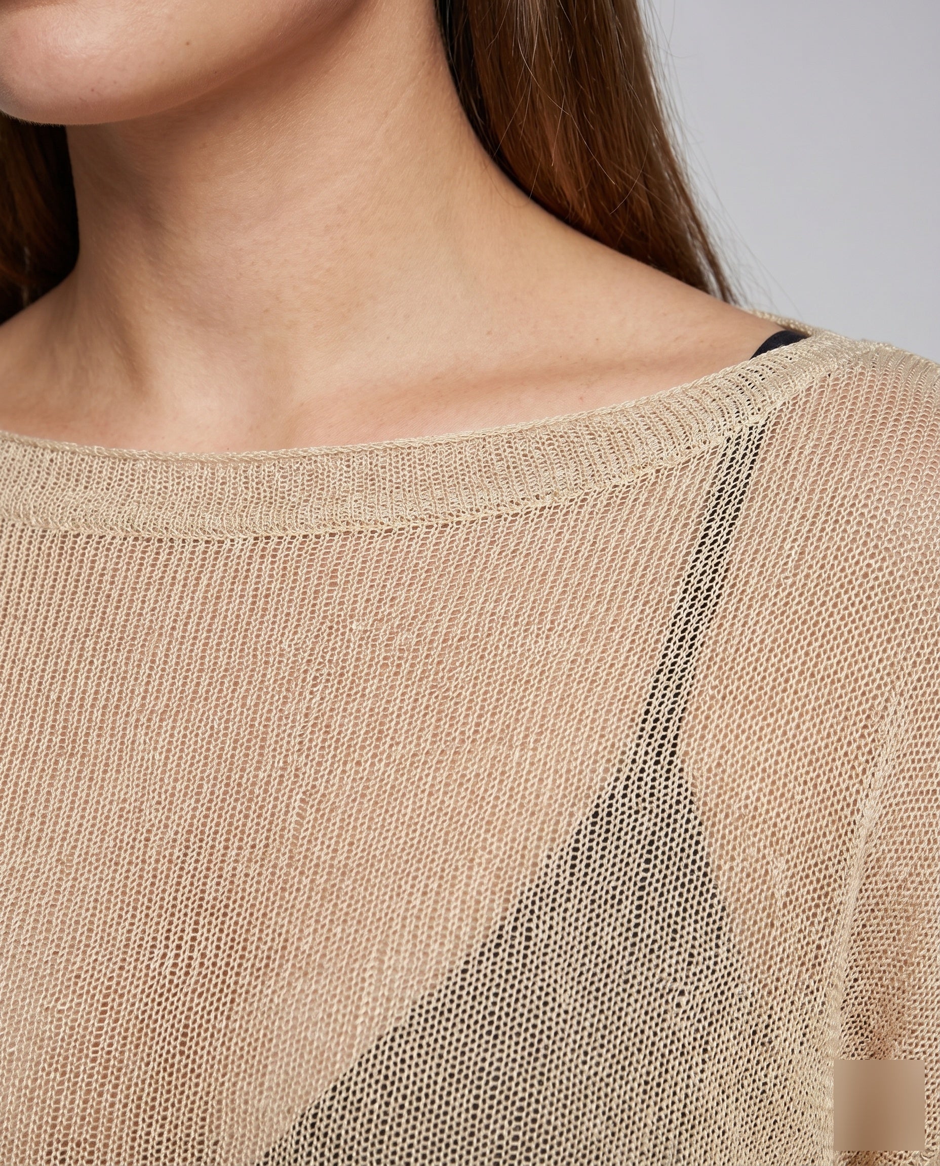 Damen leichte Strandoberteil mit transparenter Struktur Heidi Mode - Image 3
