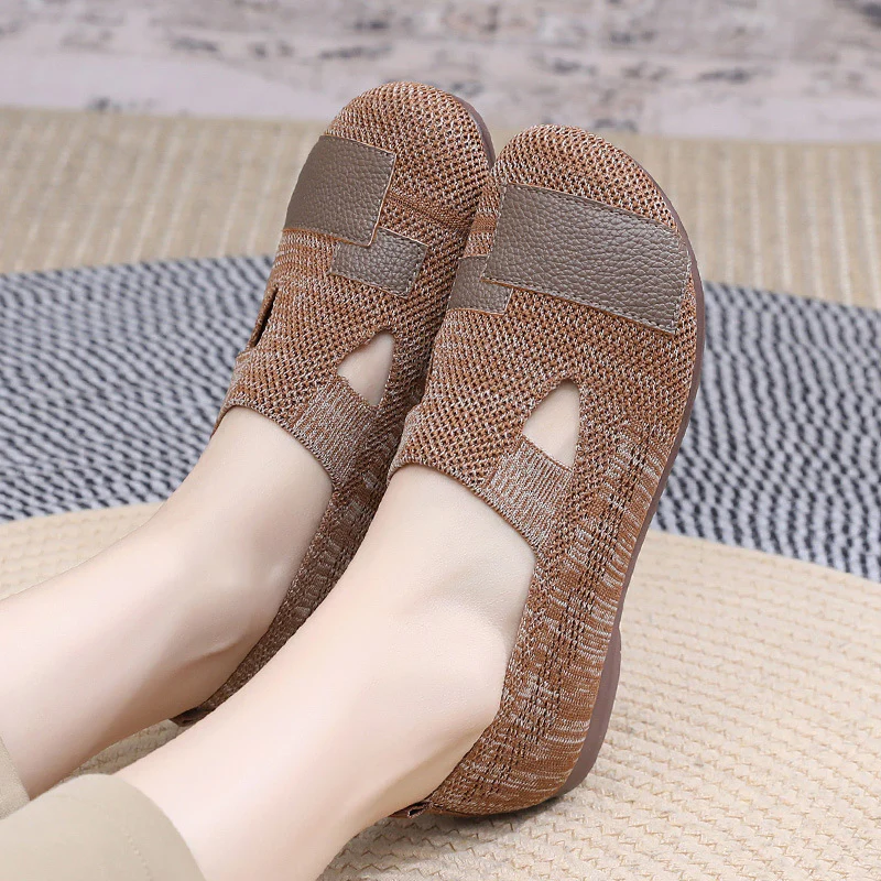 Damen Leichte und atmungsaktive Freizeitschuhe mit elastischem Einschnitt Heidi-Mode - Image 2