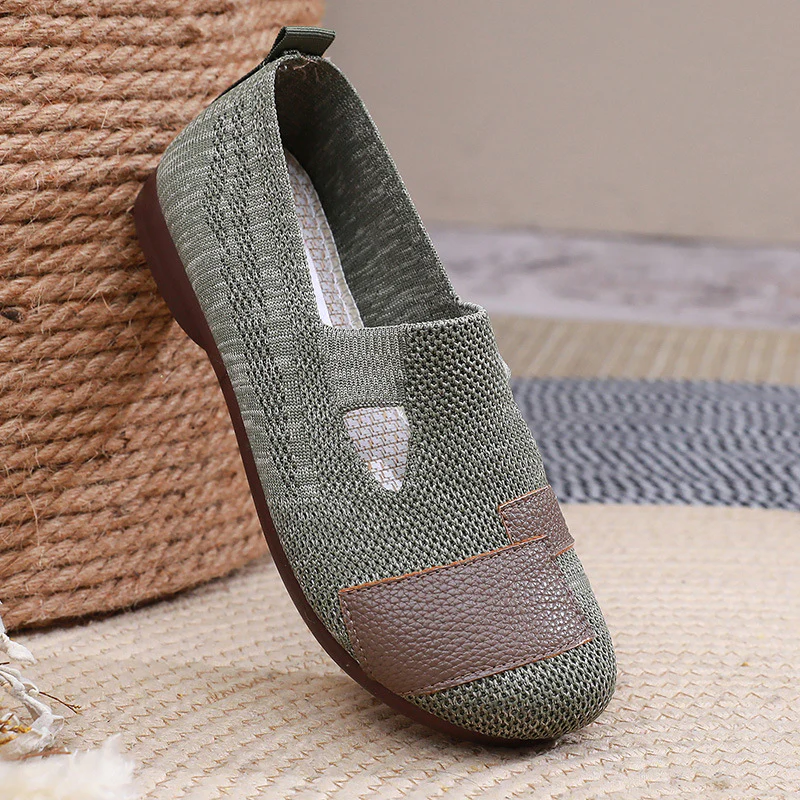 Damen Leichte und atmungsaktive Freizeitschuhe mit elastischem Einschnitt Heidi-Mode - Image 3
