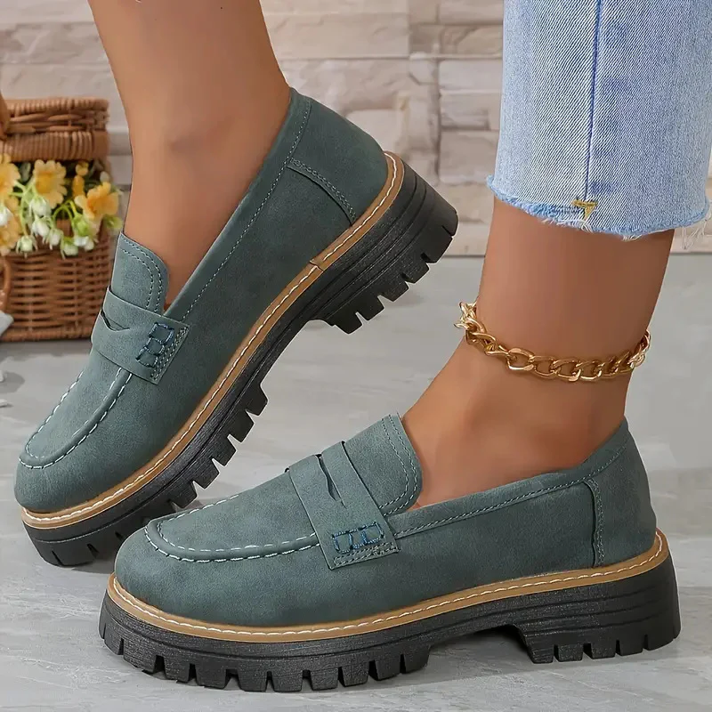 Damen Loafer-Schuhe mit robustem Profil und Komfortsohle R&B - Image 3